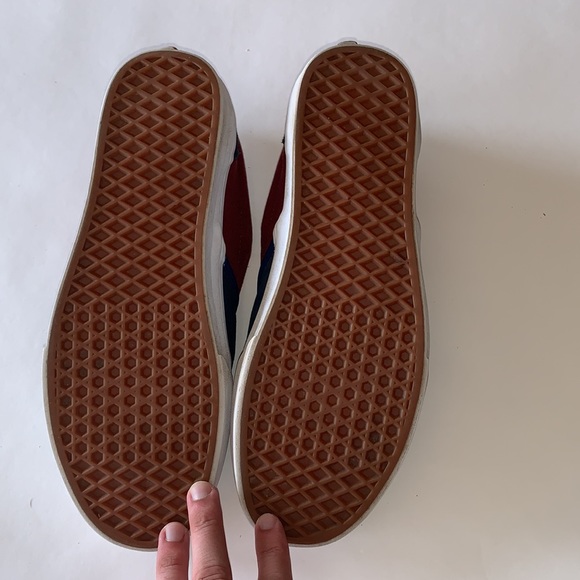 Men’s vans low top maroon and blue size 11.5 - Picture 4 of 6